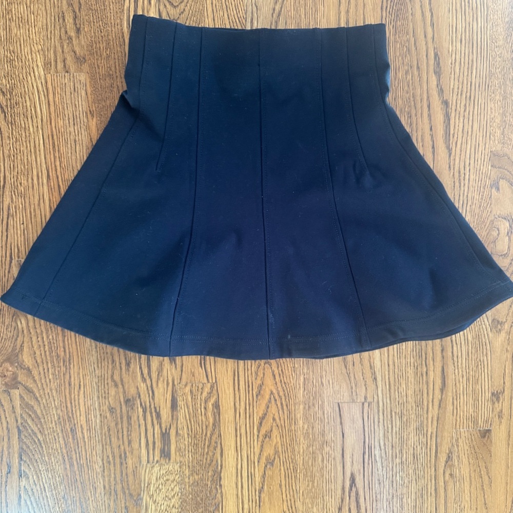 NWT LOFT Black A Line Skirt size Small elastic waistband